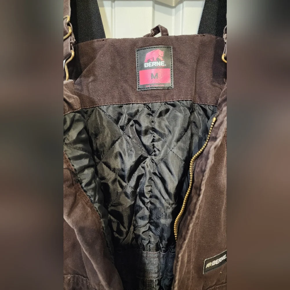 Berne Insulated Brown Overalls women’s Medium - Picture 7 of 16